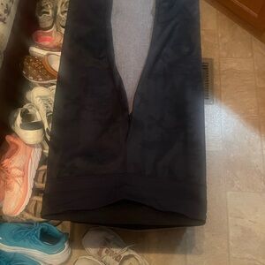 Black floral  Capri Leggings